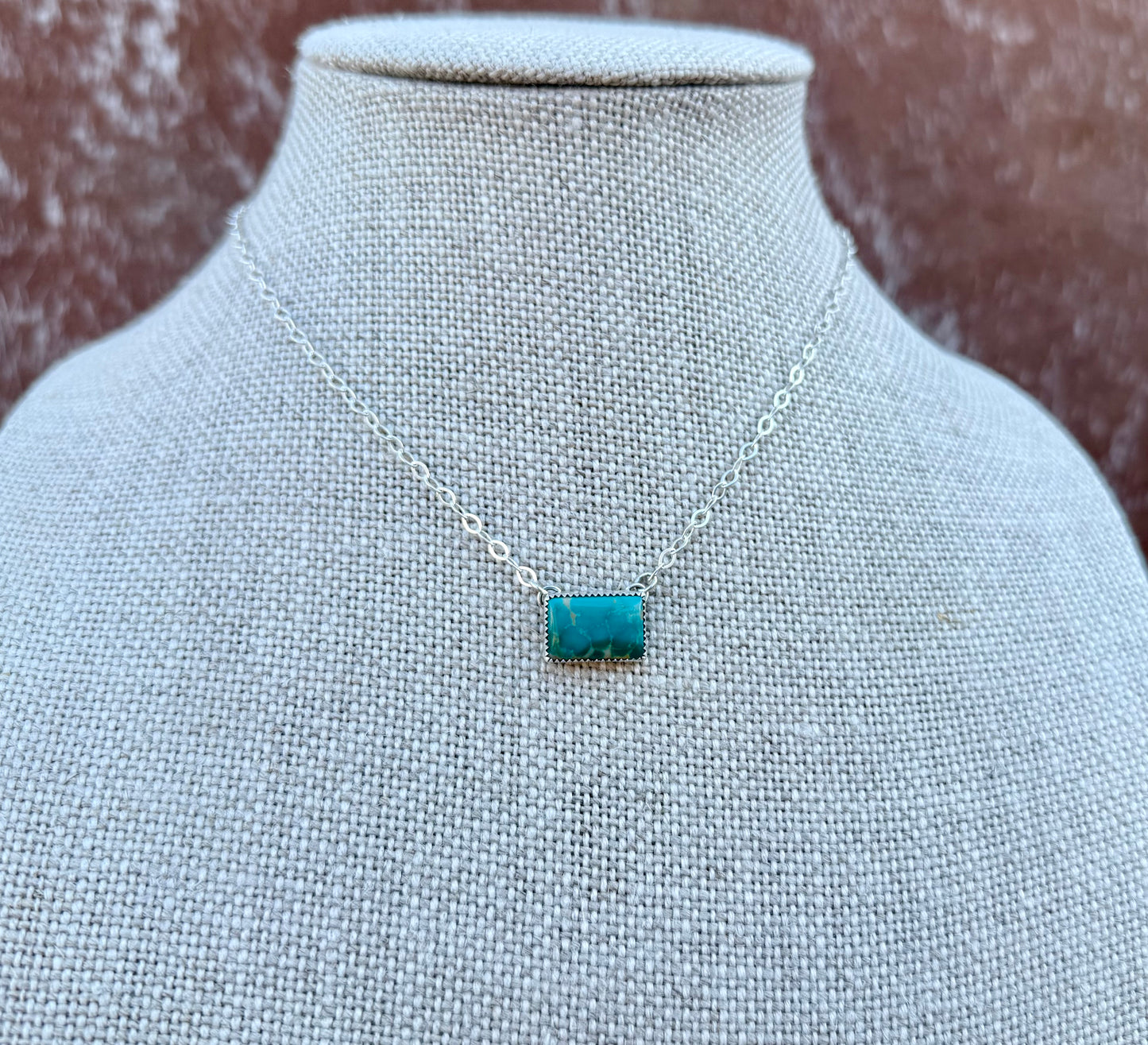 Royston Turquoise Bar Necklace