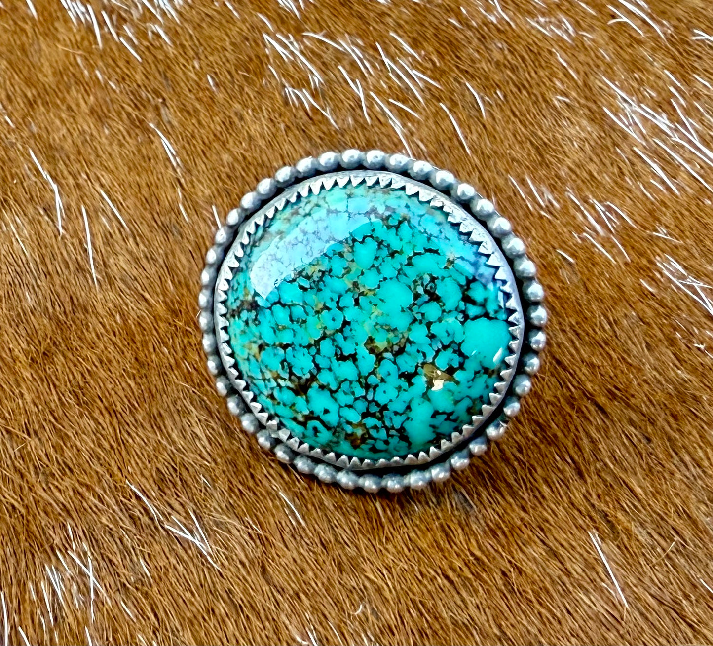 Bold Kingman Turquoise Ring