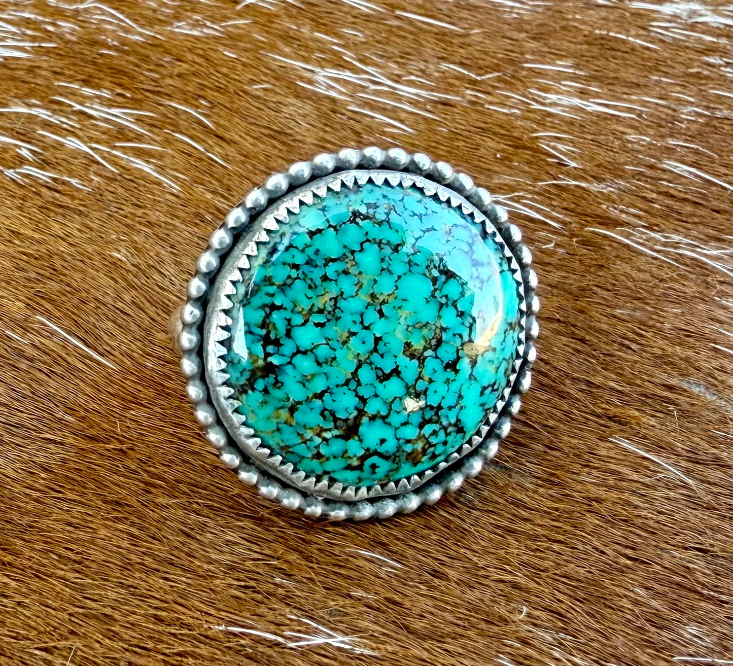 Bold Kingman Turquoise Ring
