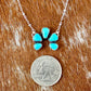 Mini Natural Lone Mountain Turquoise Necklace