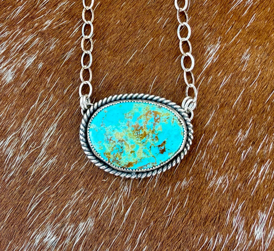 Turquoise Mountain Pendant Necklace