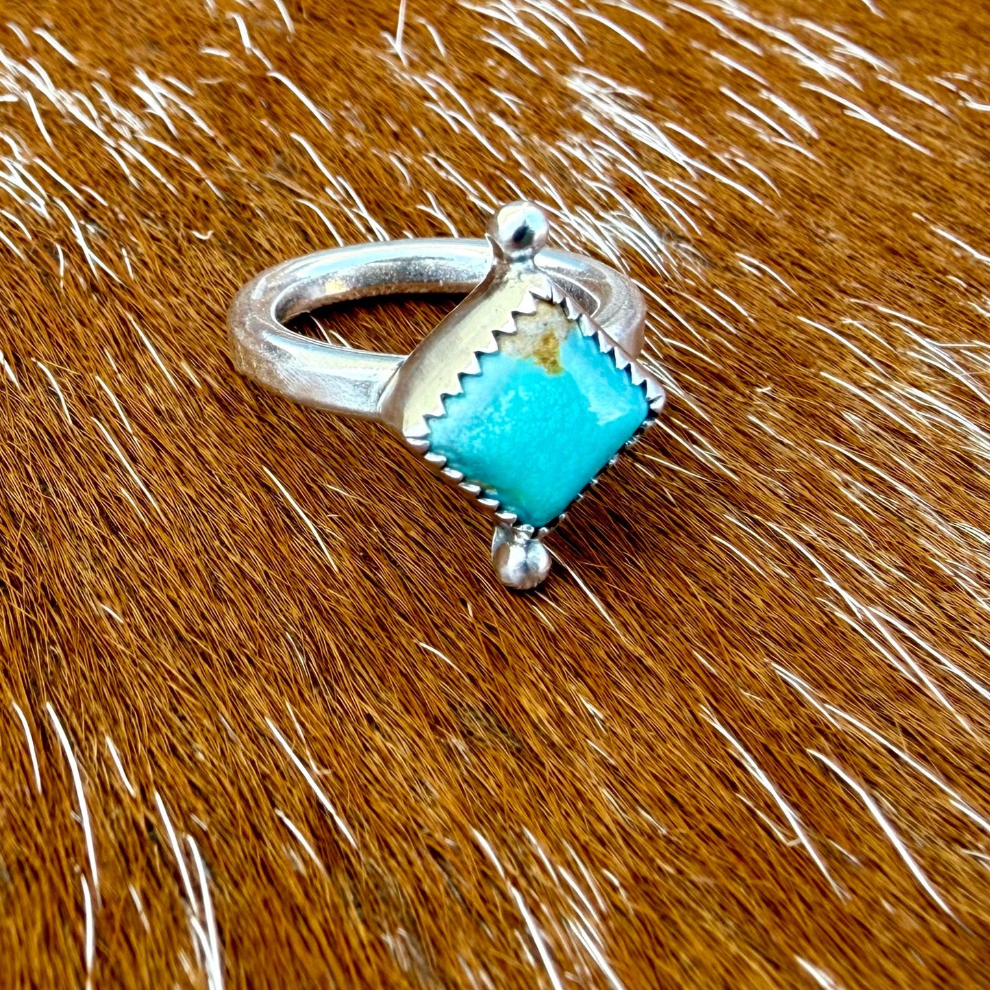 Mini Cassie Style Ring - Kingman Turquoise