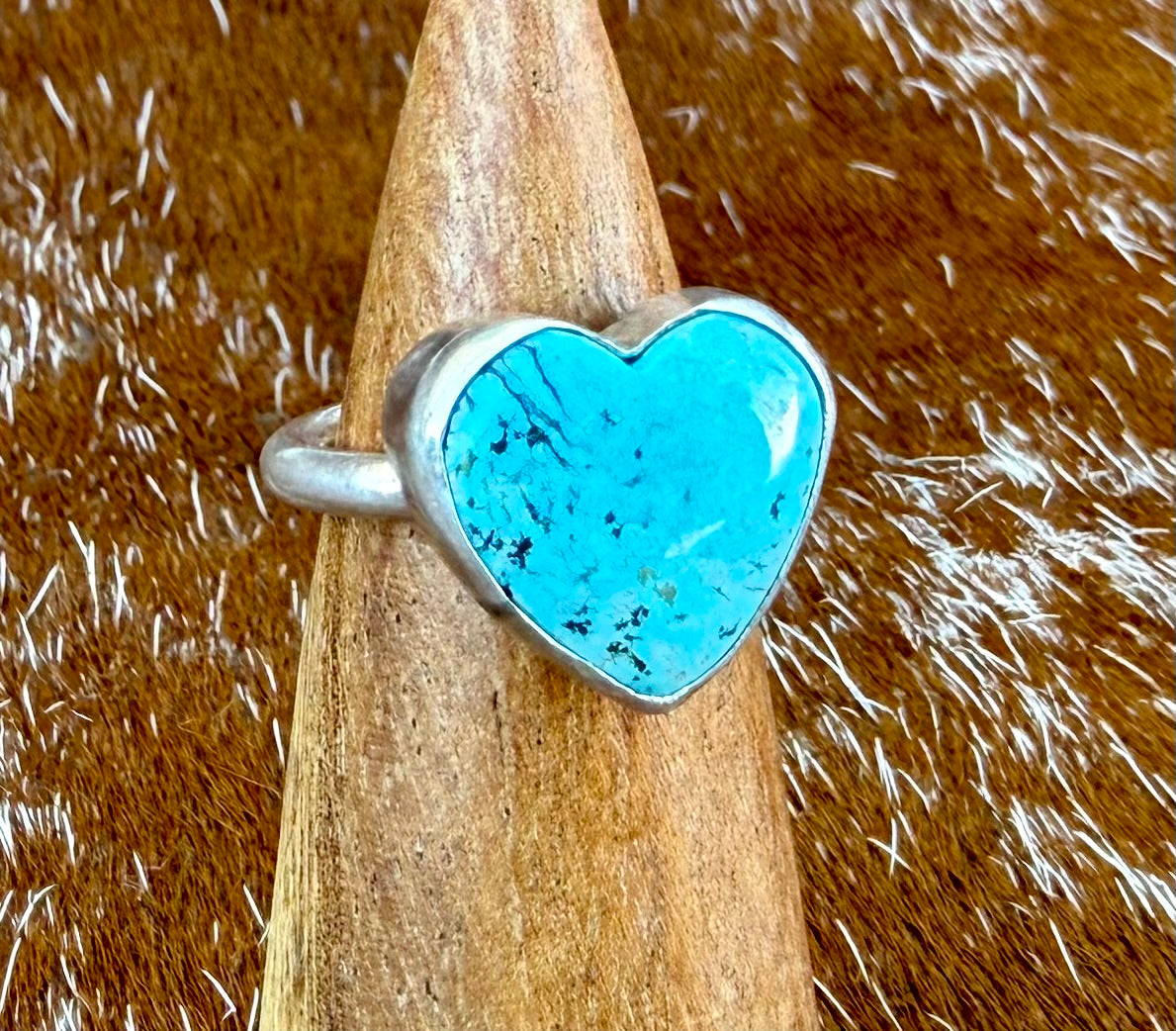 Kingman Turquoise Heart Ring