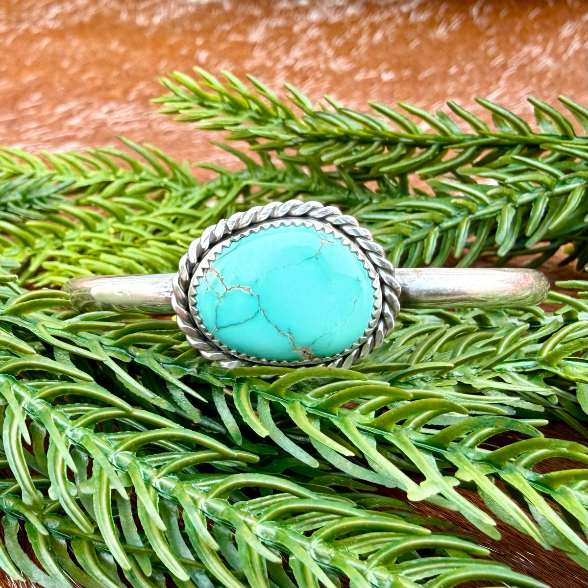 Carico Lake turquoise cuff bracelet