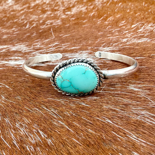 Carico Lake turquoise cuff bracelet