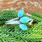 White Water Turquoise wrap cuff bracelet
