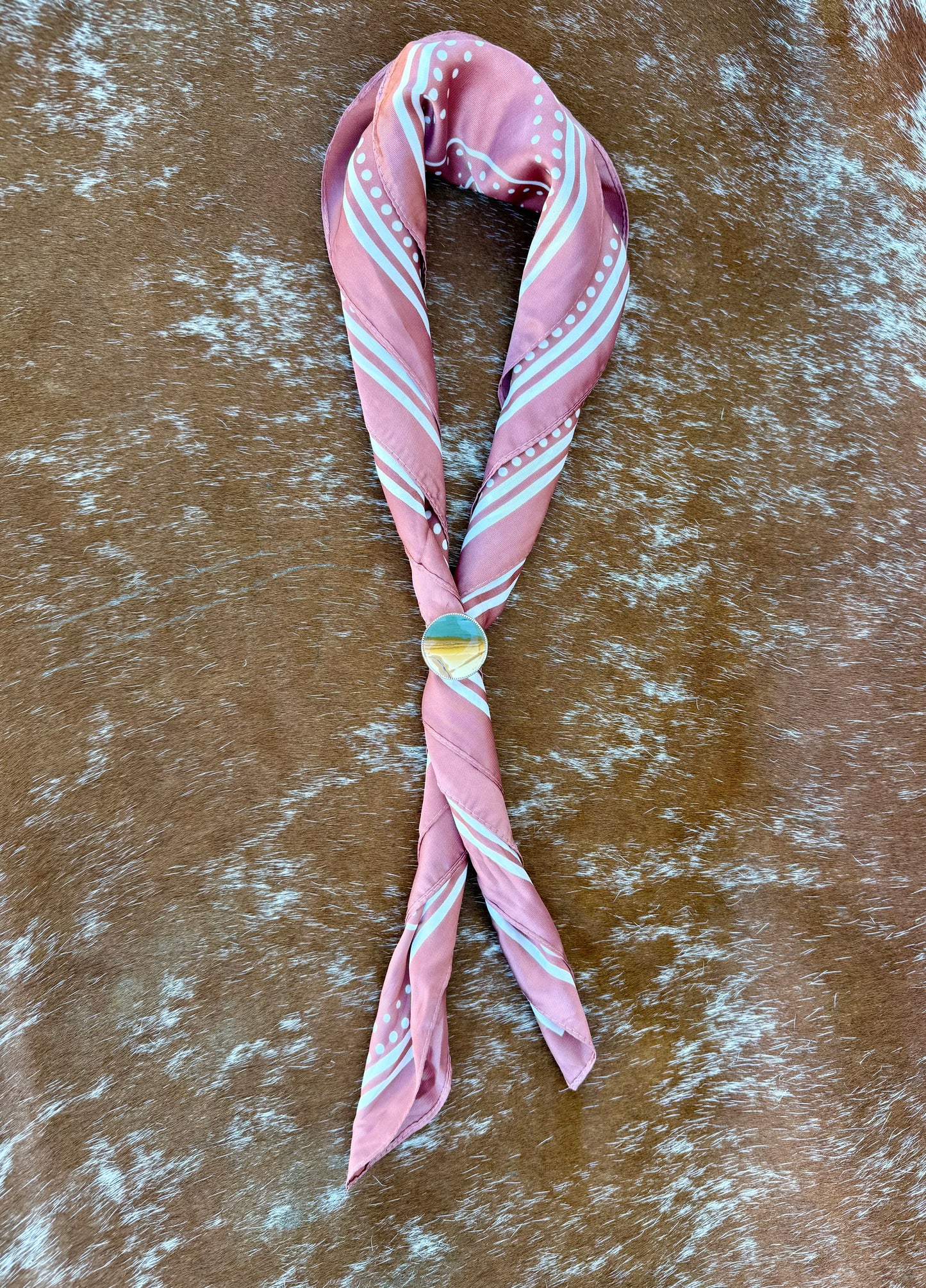 Owyhee Picture Jasper Scarf Slide/Ring