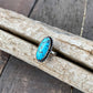 Natural Kingman Turquoise Oval Ring