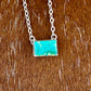 Royston Turquoise Bar Necklace
