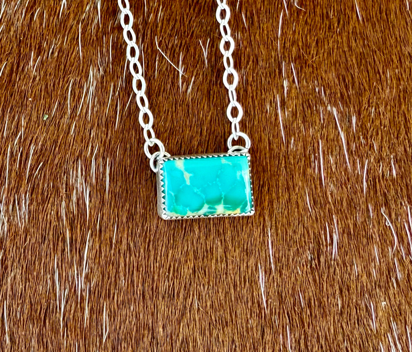Royston Turquoise Bar Necklace