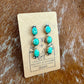 Sonoran Gold Turquoise Dangle Stud Earrings