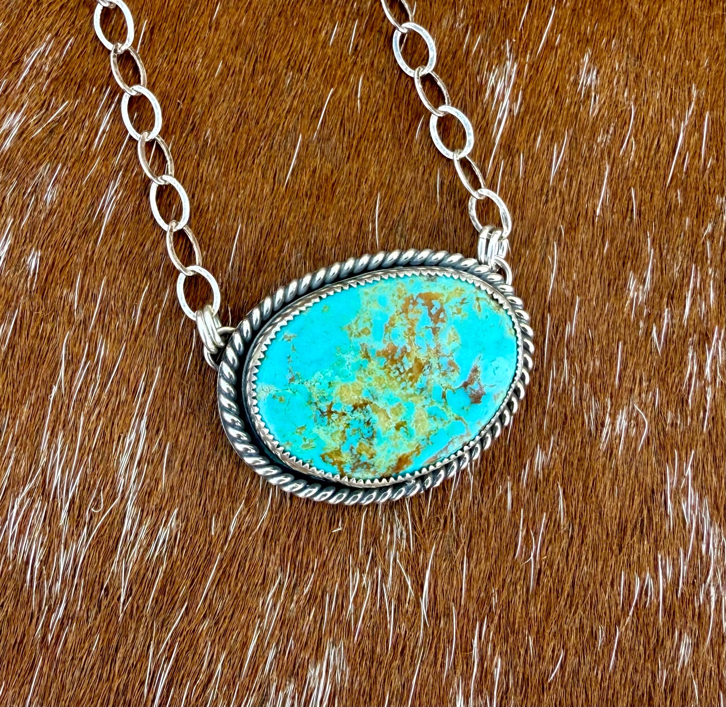 Turquoise Mountain Pendant Necklace