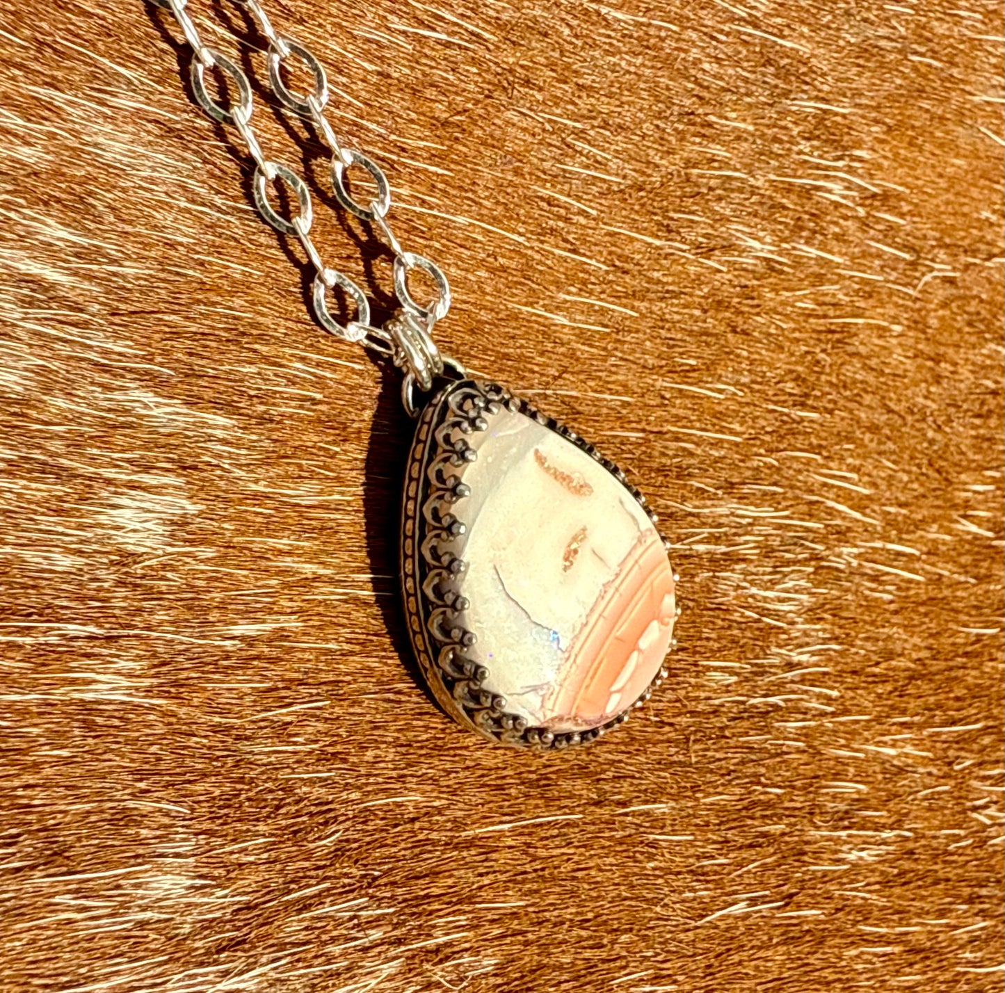 Mexican Fire Opal Necklace