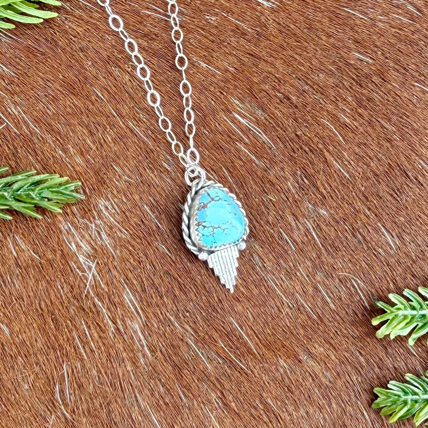 Golden Hills turquoise with Silver Flare