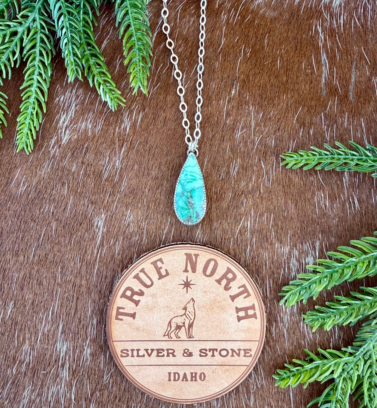 Broken Arrow Variscite Necklace