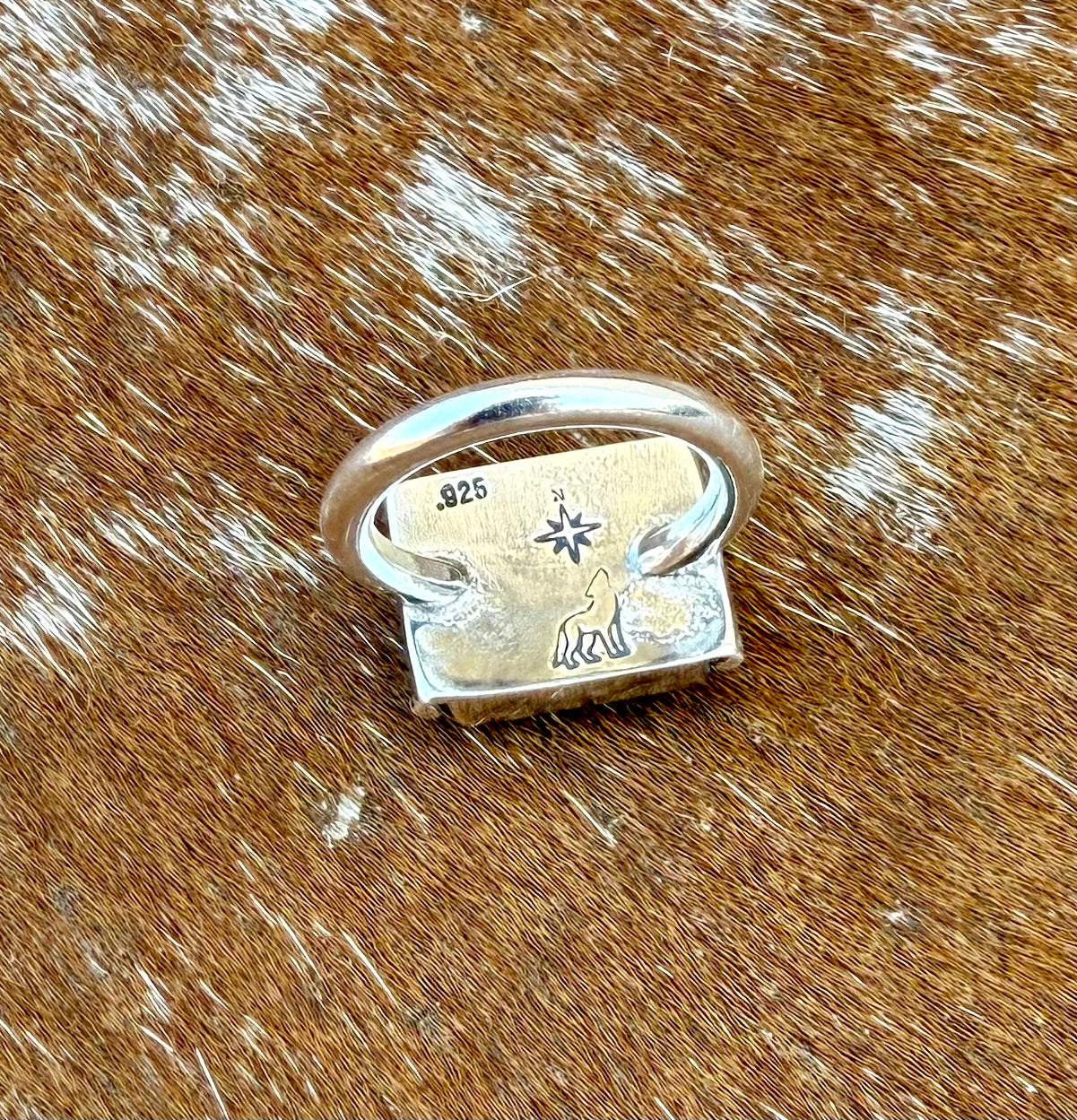 Vivid Blue Kingman Turquoise square ring