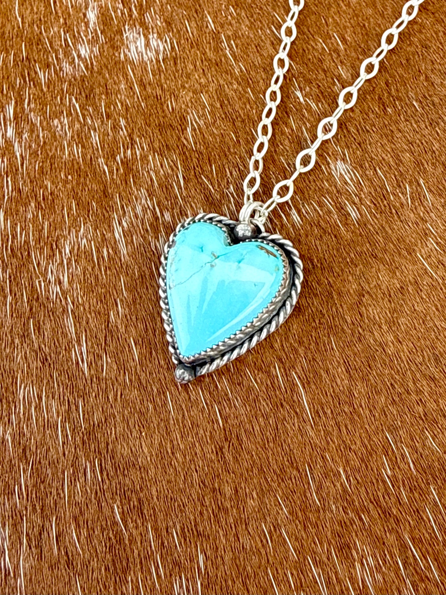 Sierra Nevada Turquoise heart necklace