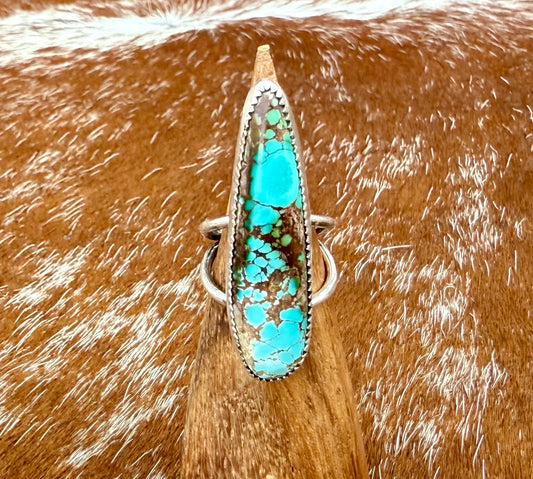 Pilot Mountain Turquoise split shank ring