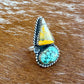 Bumble Bee Jasper & Blue Moon Turquoise Double Ring