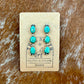 Sonoran Gold Turquoise Dangle Stud Earrings