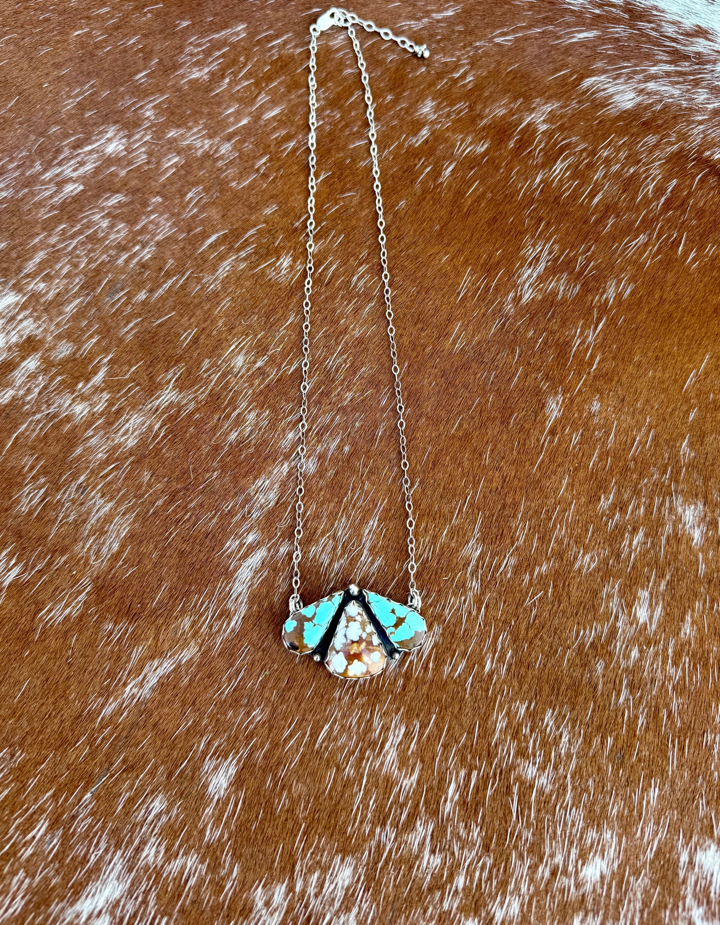 Number 8 Turquoise & Wild Horse Necklace