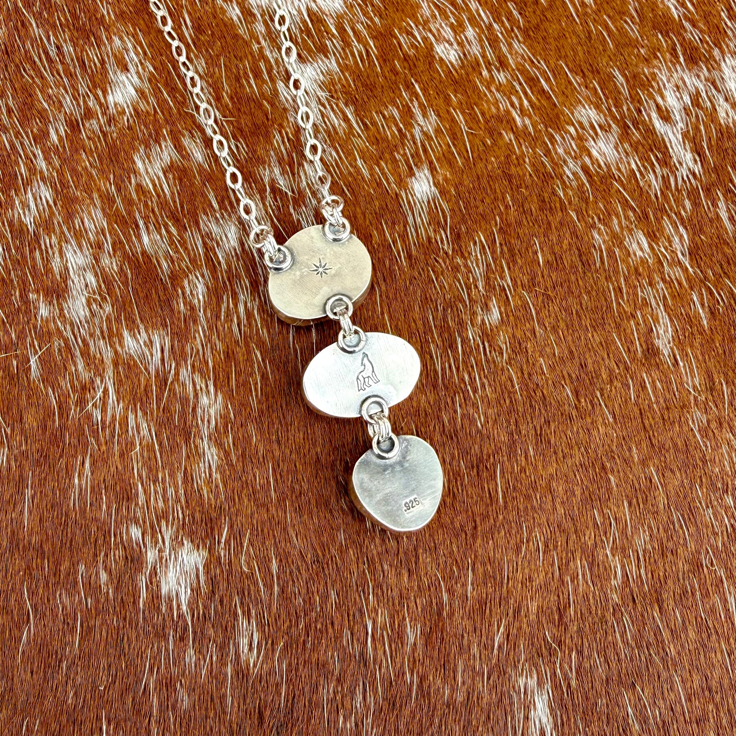 Sonoran Gold triple stone necklace