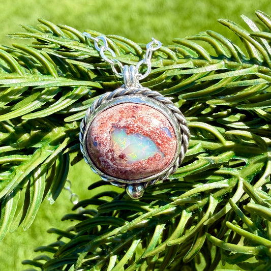 Mexican Fire Opal necklace