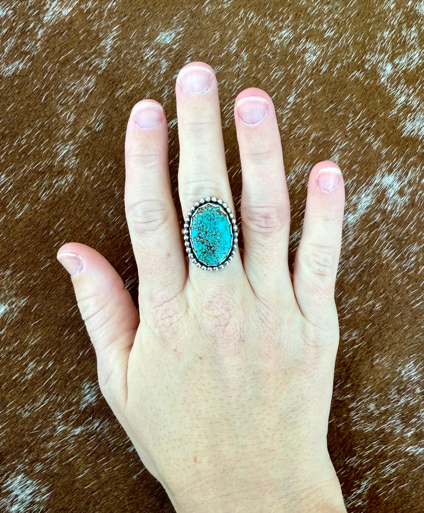 Number 8 Turquoise Ring