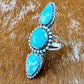 Blue Ridge Turquoise Triple Stone Ring