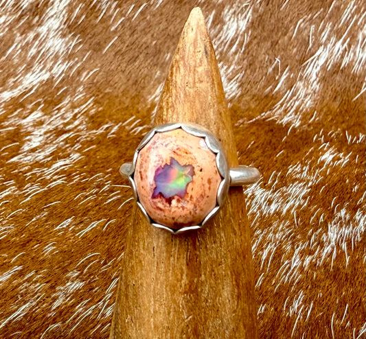 Mexican Fire Opal ring