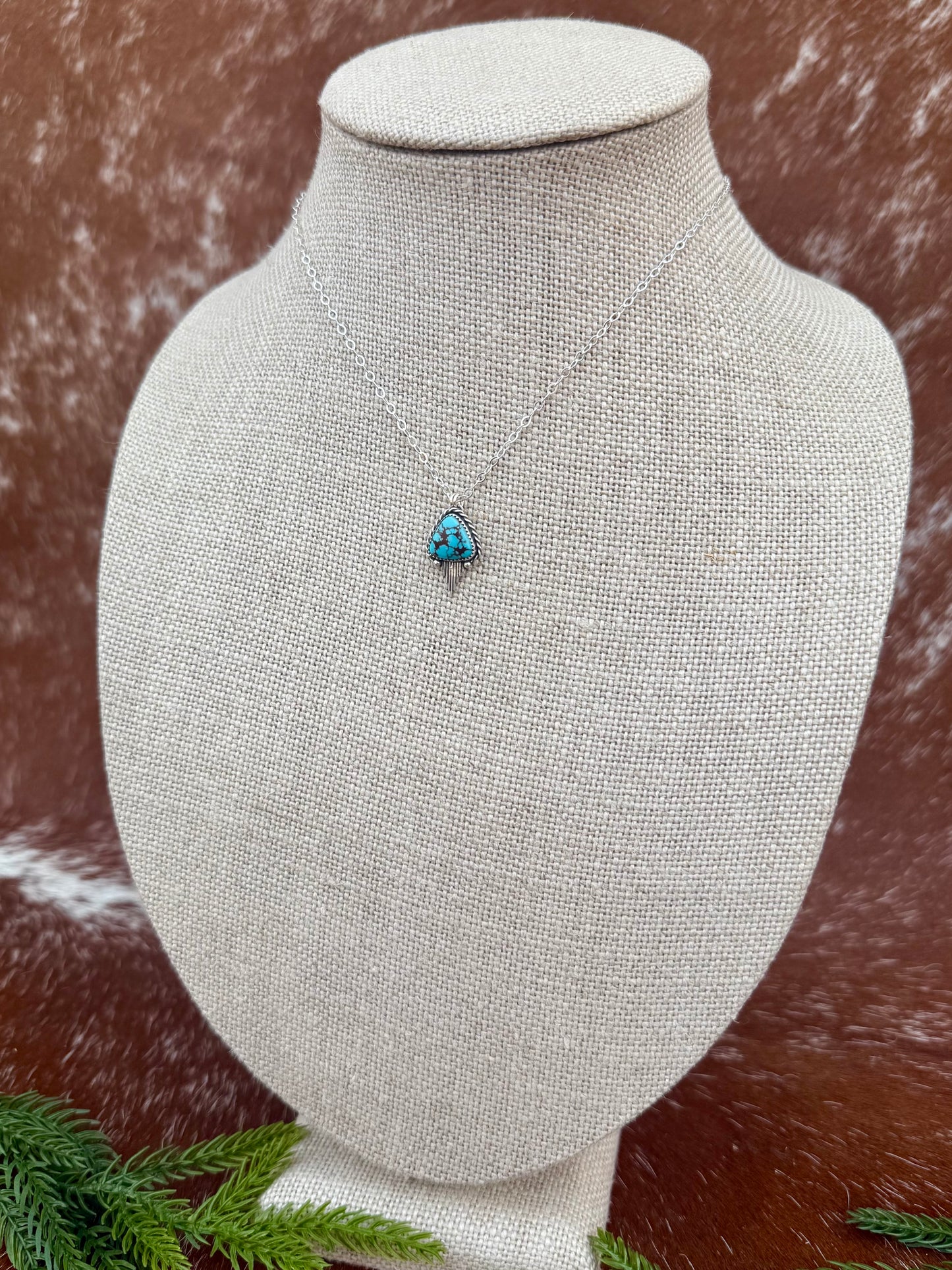 Egyptian turquoise with Silver Flare