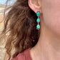 Sonoran Gold Turquoise Dangle Stud Earrings