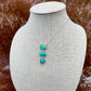 Sonoran Gold triple stone necklace