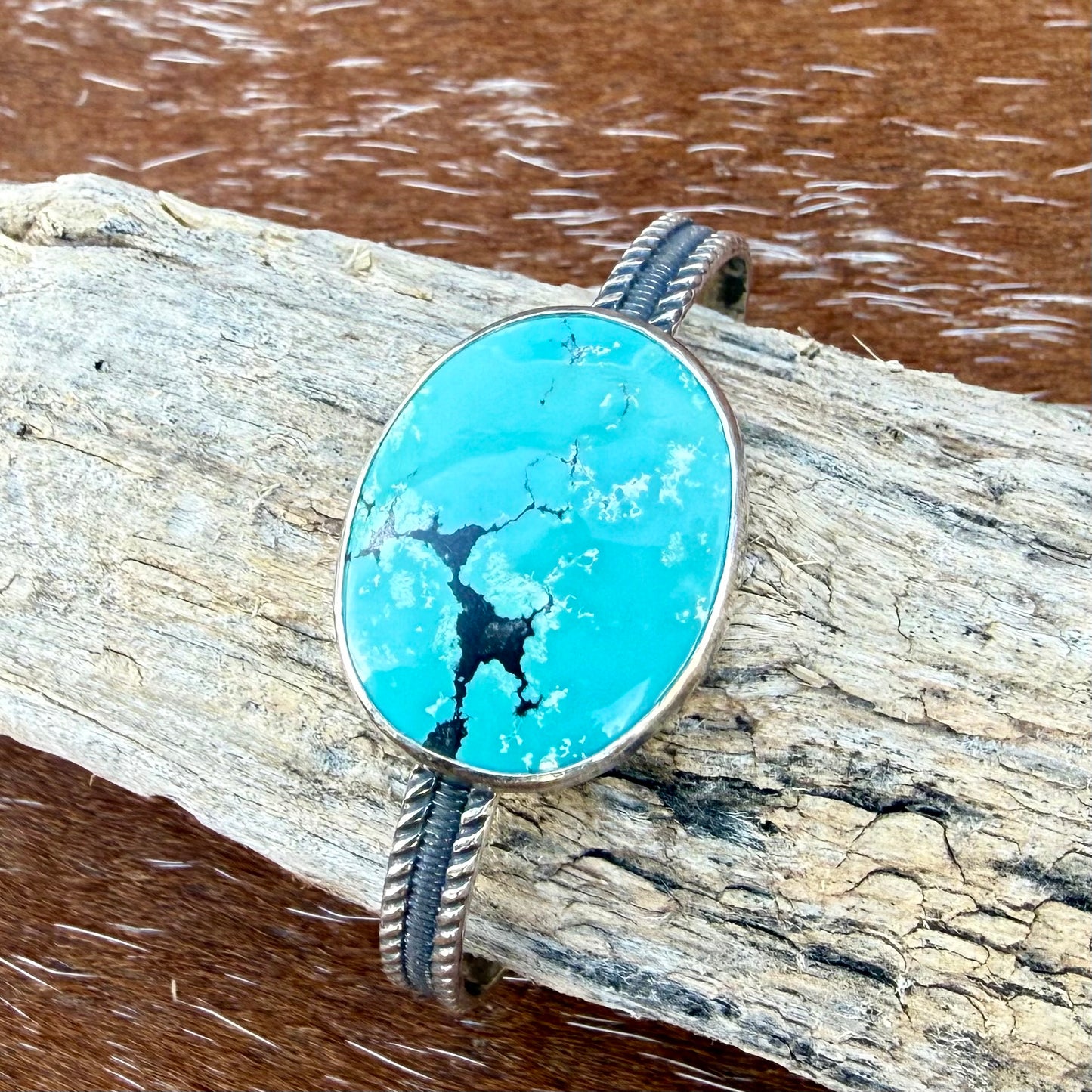 Blue Moon Turquoise cuff bracelet