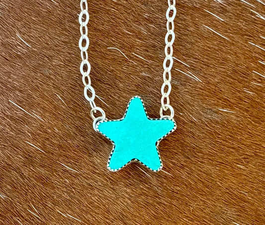 Chilean Turquoise Star Necklace