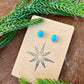 Kingman Turquoise oval stud earrings