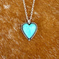 Sierra Nevada Turquoise heart necklace