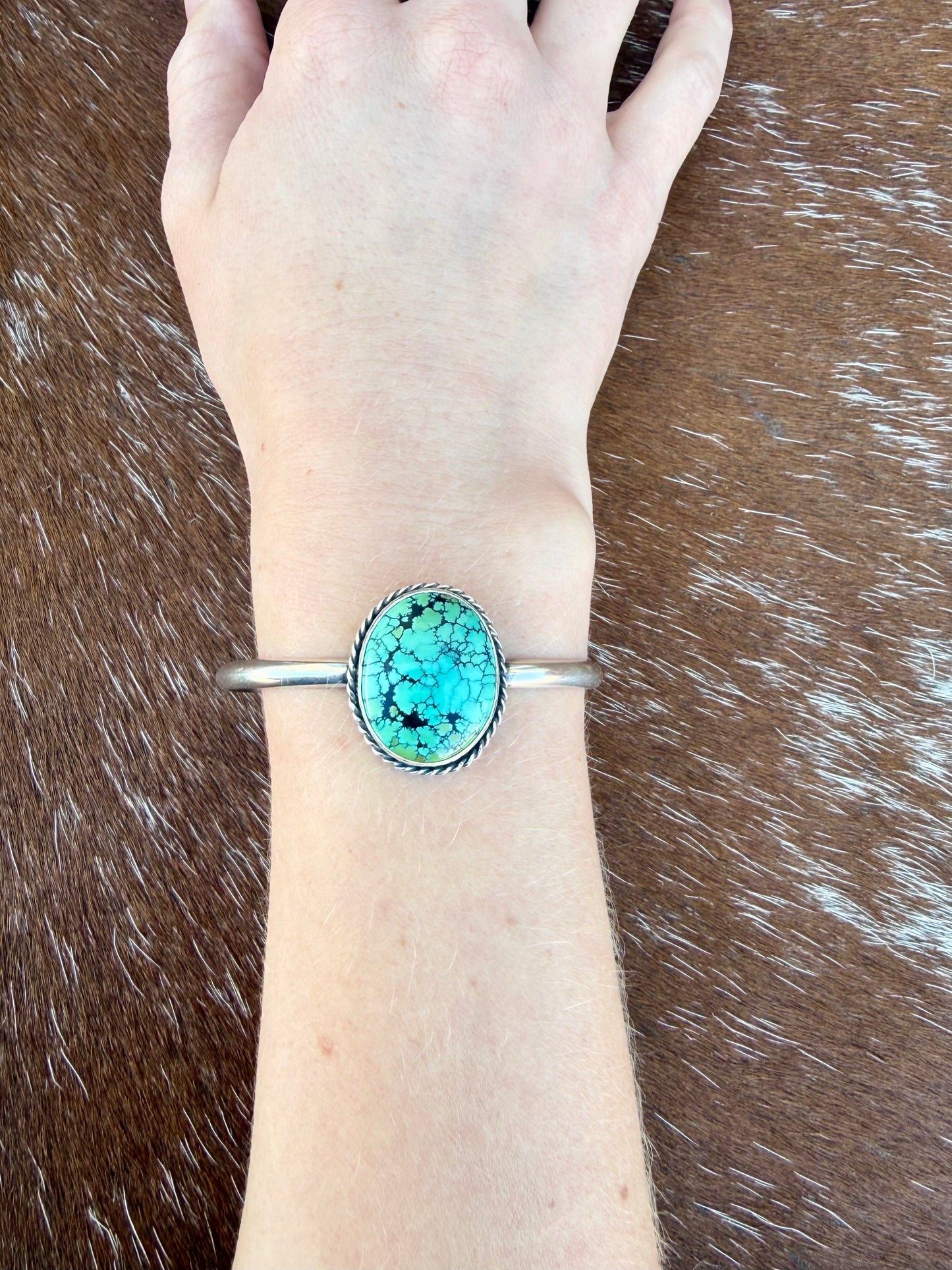 Blue Moon Turquoise cuff bracelet