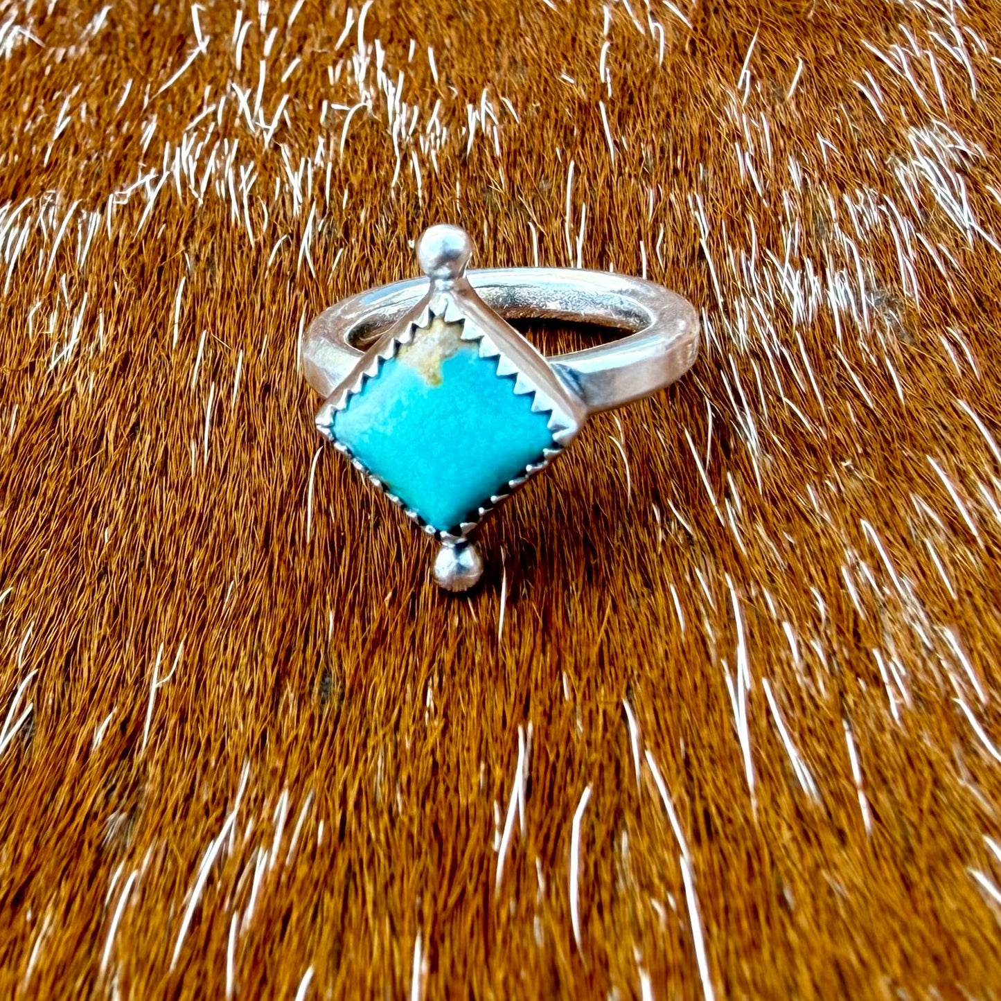 Mini Cassie Style Ring - Kingman Turquoise