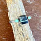Black Buffalo Turquoise and Kingman Turquoise cuff bracelet