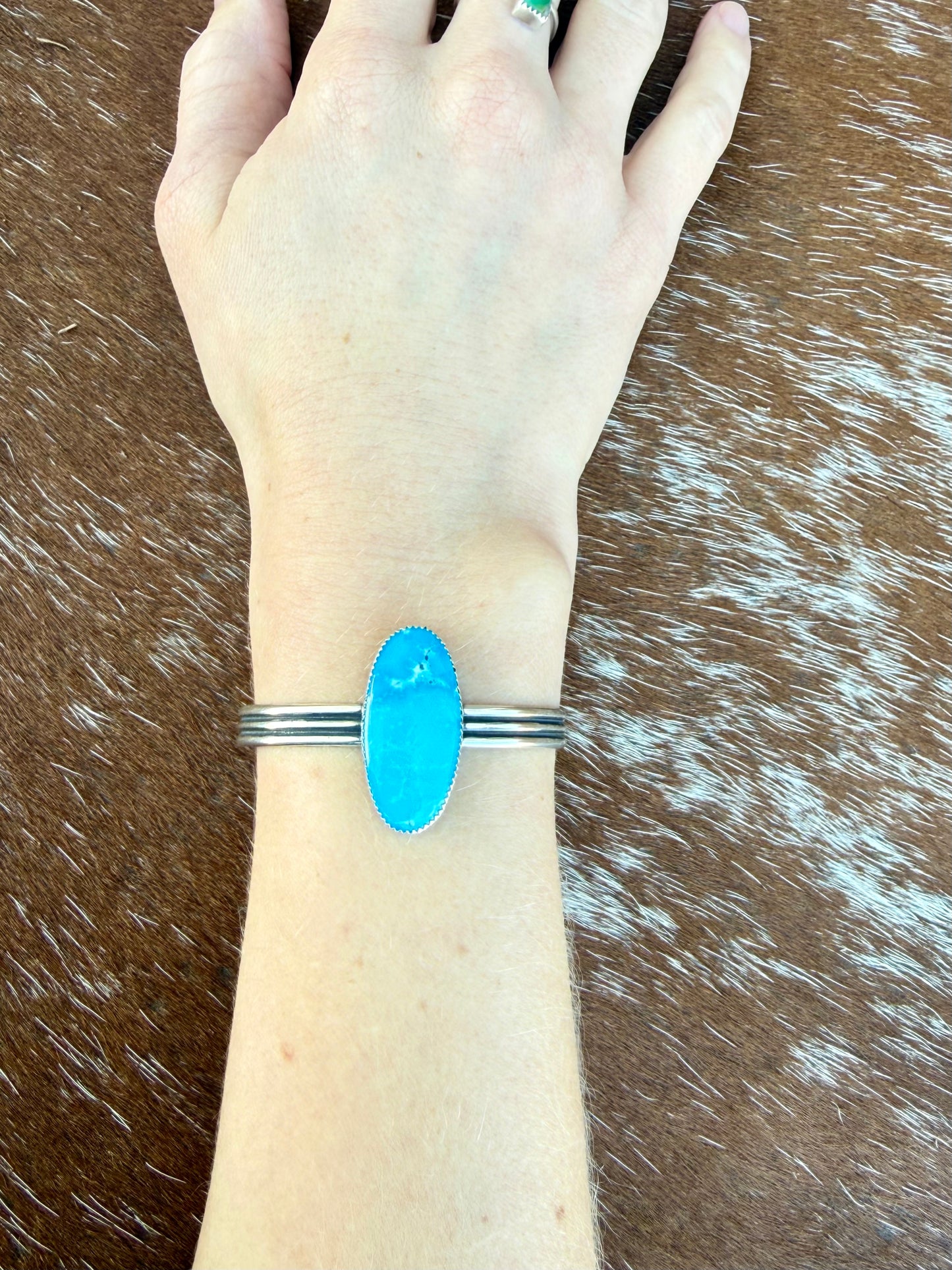 Kingman Turquoise cuff bracelet