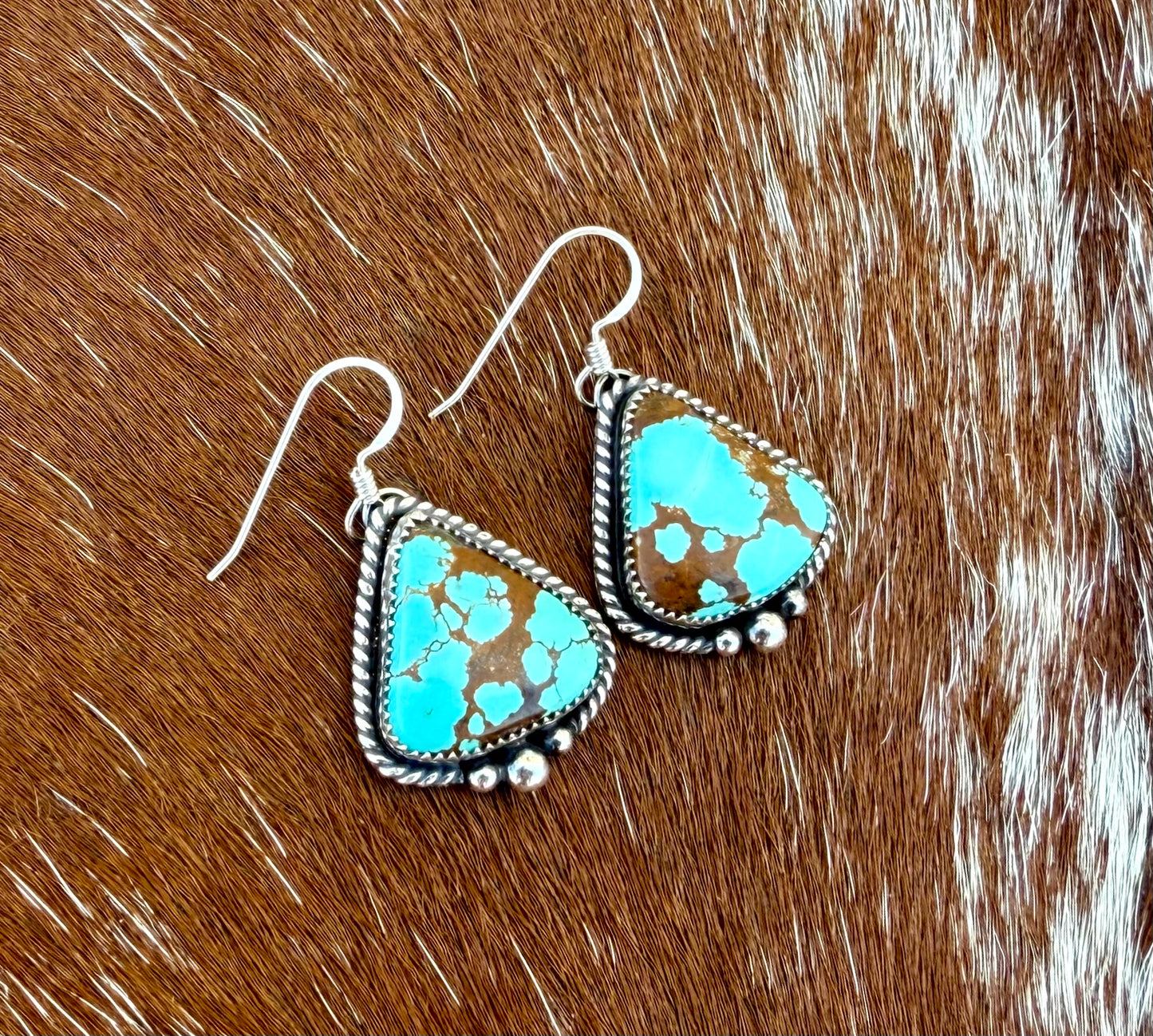 Number 8 Turquoise Earrings