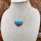 Kingman Turquoise and Spiny Oyster necklace