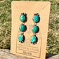 Sonoran Gold Turquoise Dangle Stud Earrings