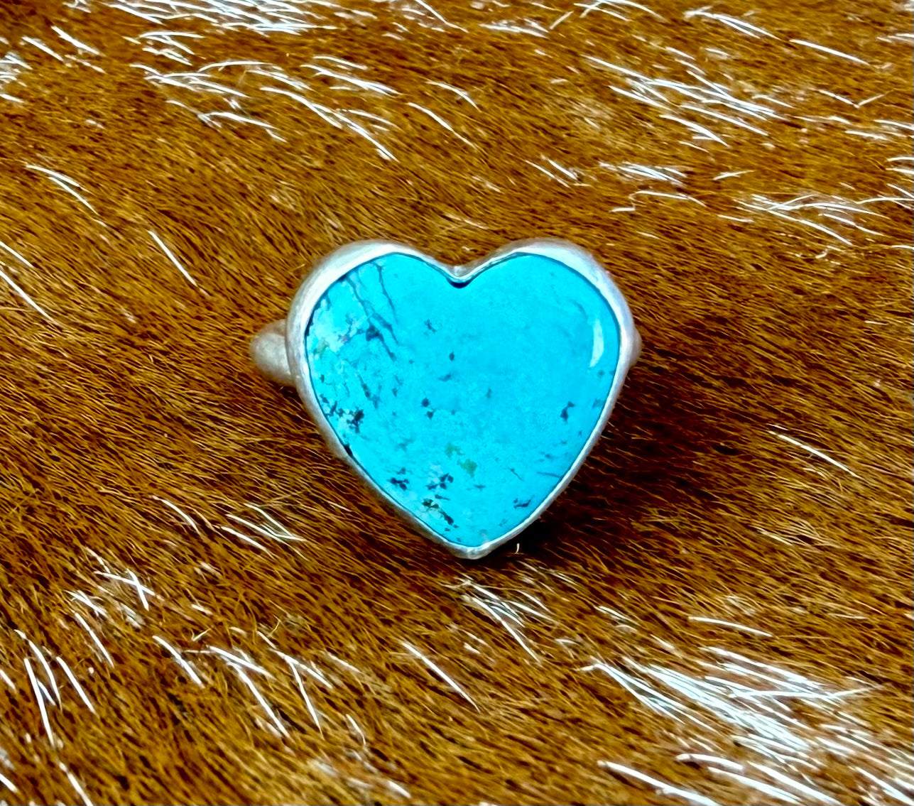 Kingman Turquoise Heart Ring