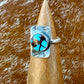 Egyptian Turquoise Arrow Stamped Ring
