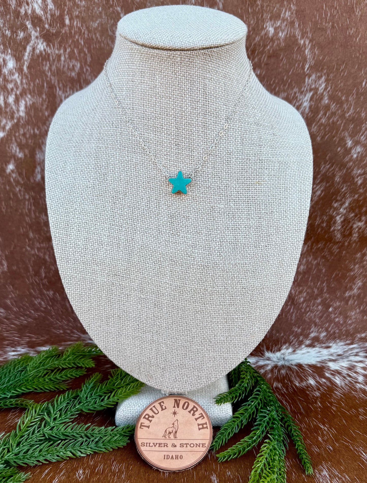 Chilean Turquoise Star Necklace