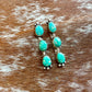 Sonoran Gold Turquoise Dangle Stud Earrings