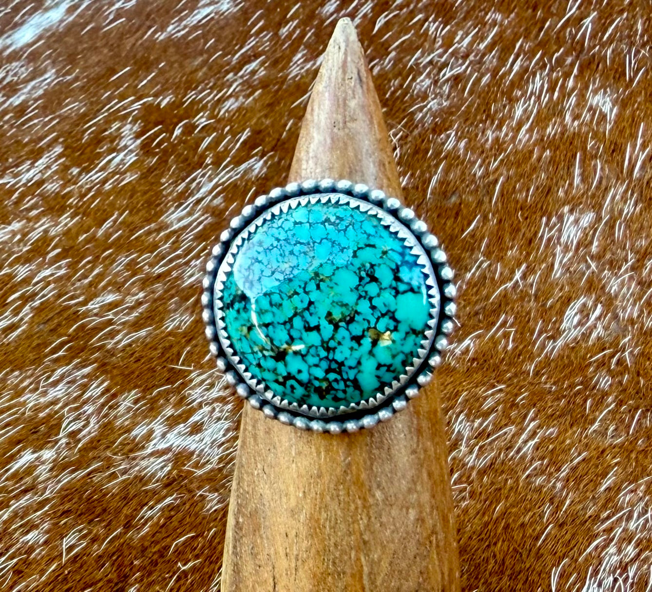 Bold Kingman Turquoise Ring