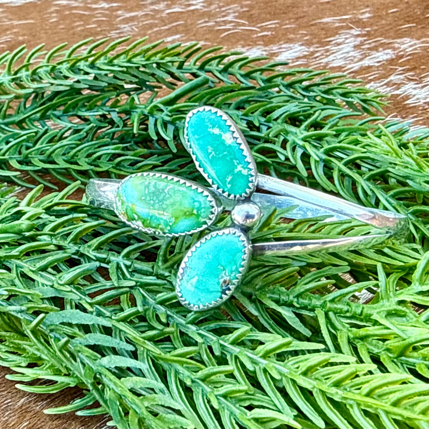 Sonoran Gold Turquoise wrap cuff bracelet